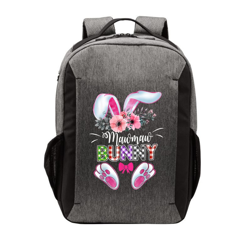 Mawmaw Bunny Plaid Shirt Happy Easter Day Vector Backpack