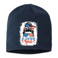 Messy Bun Patriotic | All American Girl 4th Of July Sustainable Beanie