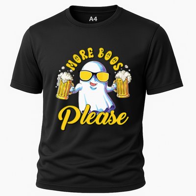 More Boos Please Ghost Beer Retro Halloween Drinking Performance Shirt