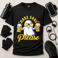 More Boos Please Ghost Beer Retro Halloween Drinking Performance Shirt