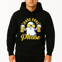 More Boos Please Ghost Beer Retro Halloween Drinking Hoodie