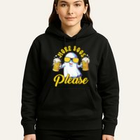 More Boos Please Ghost Beer Retro Halloween Drinking Hoodie
