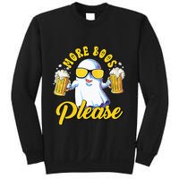More Boos Please Ghost Beer Retro Halloween Drinking Sweatshirt