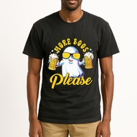 More Boos Please Ghost Beer Retro Halloween Drinking Tall T-Shirt