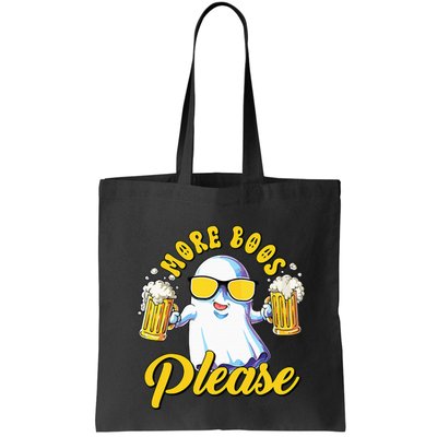 More Boos Please Ghost Beer Retro Halloween Drinking Bag