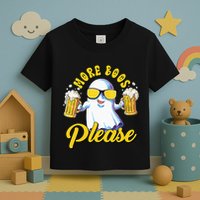 More Boos Please Ghost Beer Retro Halloween Drinking Toddler T-Shirt