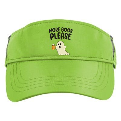 More Boos Please Cute Funny Halloween Ghost Party Adult Drive Performance Visor