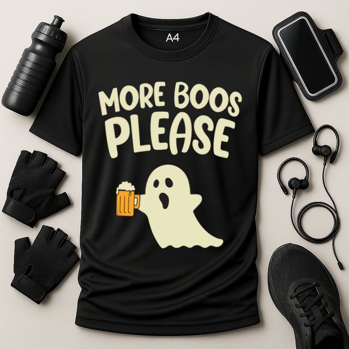 More Boos Please Cute Funny Halloween Ghost Party Cooling Performance Crew T-Shirt