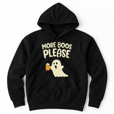More Boos Please Cute Funny Halloween Ghost Party Hoodie