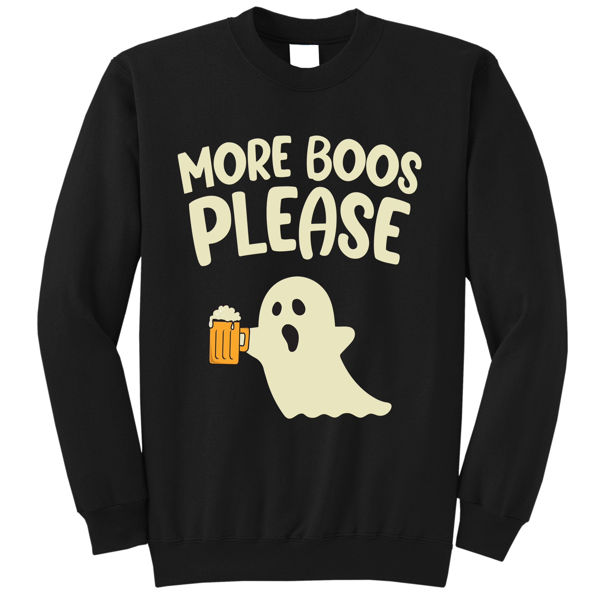 More Boos Please Cute Funny Halloween Ghost Party Sweatshirt