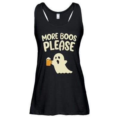 More Boos Please Cute Funny Halloween Ghost Party Ladies Essential Flowy Tank
