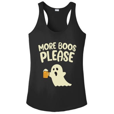 More Boos Please Cute Funny Halloween Ghost Party Ladies PosiCharge Competitor Racerback Tank