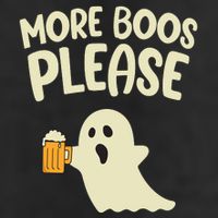 More Boos Please Cute Funny Halloween Ghost Party 25L Jumbo Tote