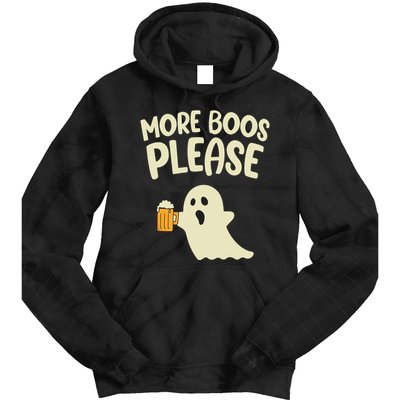 More Boos Please Cute Funny Halloween Ghost Party Tie Dye Hoodie