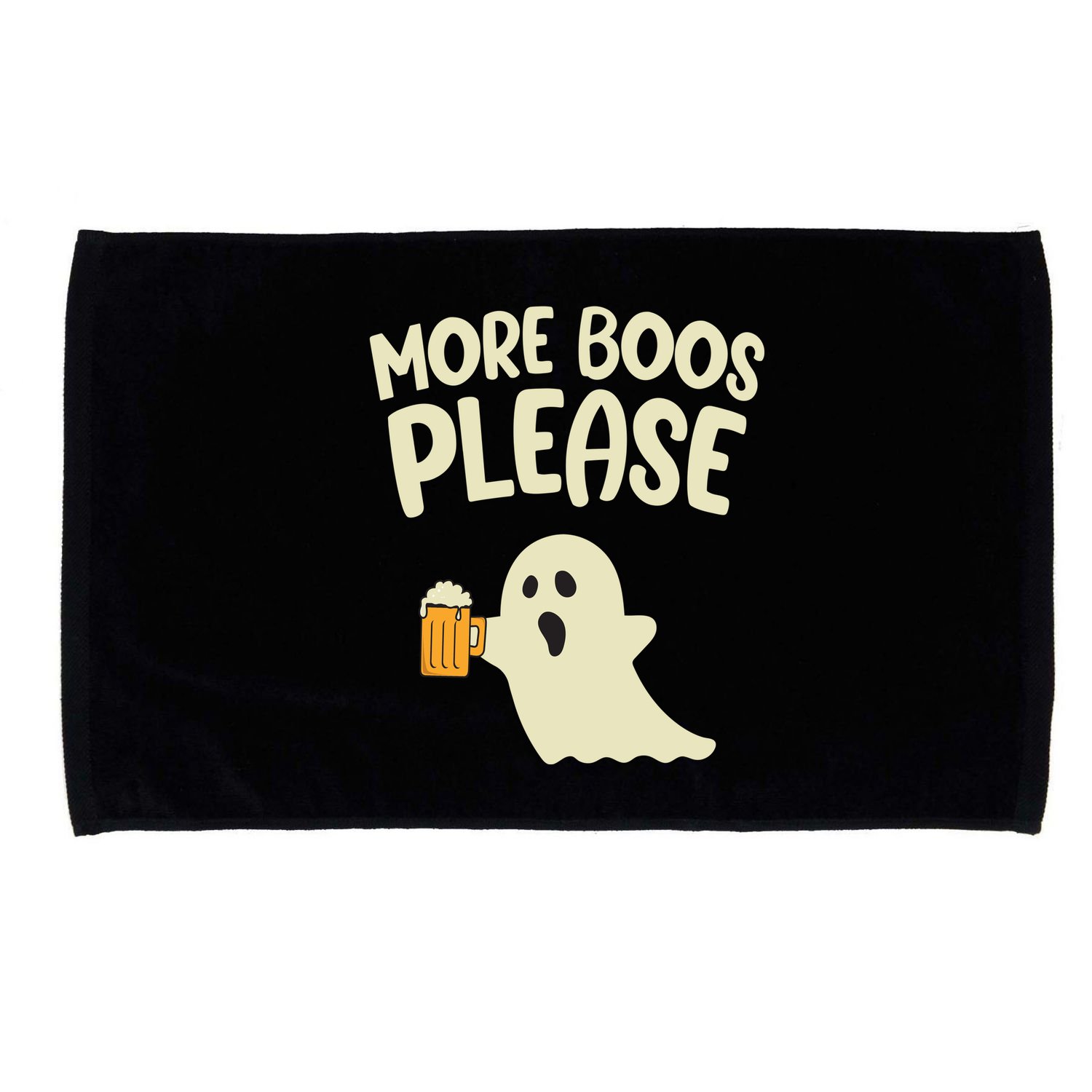 More Boos Please Cute Funny Halloween Ghost Party Microfiber Hand Towel