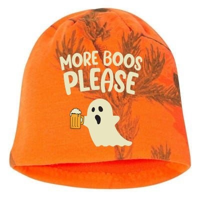 More Boos Please Cute Funny Halloween Ghost Party Kati - Camo Knit Beanie