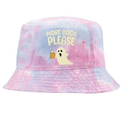 More Boos Please Cute Funny Halloween Ghost Party Tie-Dyed Bucket Hat