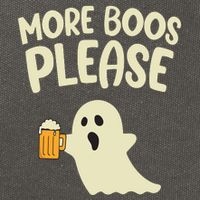 More Boos Please Cute Funny Halloween Ghost Party Cotton Canvas Backpack