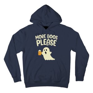 More Boos Please Cute Funny Halloween Ghost Party Hoodie