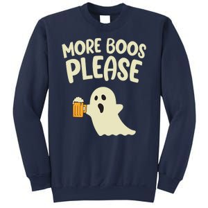 More Boos Please Cute Funny Halloween Ghost Party Sweatshirt