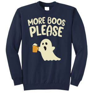 More Boos Please Cute Funny Halloween Ghost Party Tall Sweatshirt