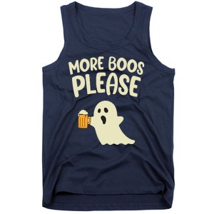 More Boos Please Cute Funny Halloween Ghost Party Tank Top