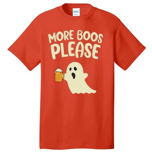 More Boos Please Cute Funny Halloween Ghost Party Tall T-Shirt