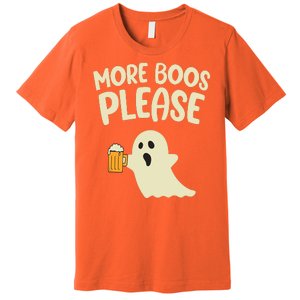 More Boos Please Cute Funny Halloween Ghost Party Premium T-Shirt