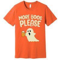 More Boos Please Cute Funny Halloween Ghost Party Premium T-Shirt