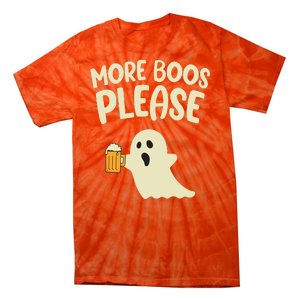 More Boos Please Cute Funny Halloween Ghost Party Tie-Dye T-Shirt