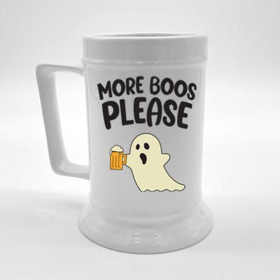 More Boos Please Cute Funny Halloween Ghost Party Beer Stein