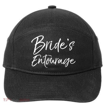 Matching Bachelorette Party Bridesmaids Bride's Entourage Gift 7-Panel Snapback Hat