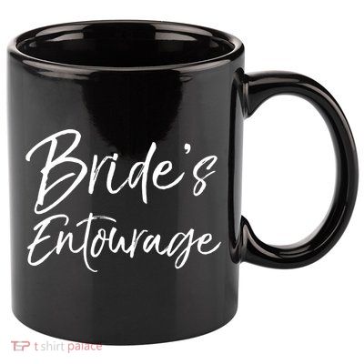 Matching Bachelorette Party Bridesmaids Bride's Entourage Gift 11oz C Handle Ceramic Mug