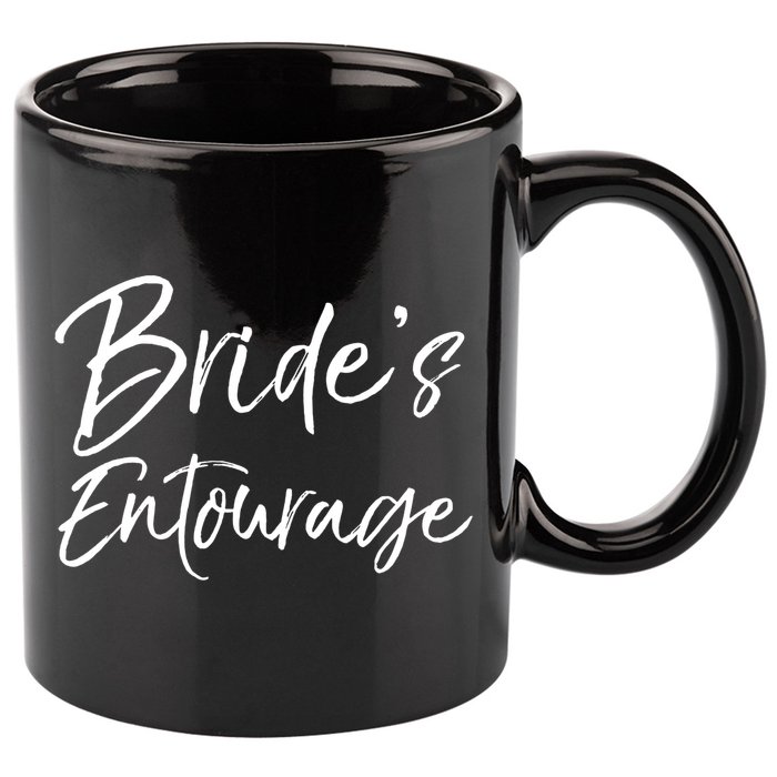 Matching Bachelorette Party Bridesmaids Bride's Entourage Gift 11oz C Handle Ceramic Mug