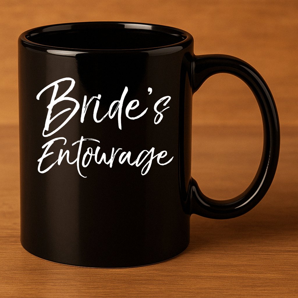 Matching Bachelorette Party Bridesmaids Bride's Entourage Gift 11oz C Handle Ceramic Mug