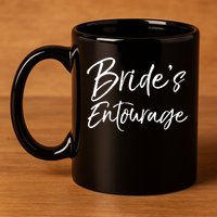Matching Bachelorette Party Bridesmaids Bride's Entourage Gift 11oz C Handle Ceramic Mug