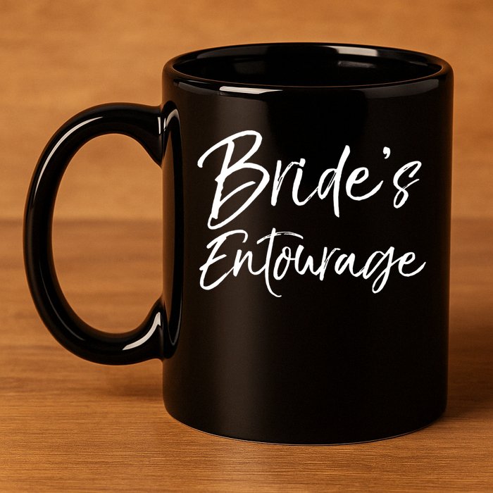 Matching Bachelorette Party Bridesmaids Bride's Entourage Gift 11oz C Handle Ceramic Mug