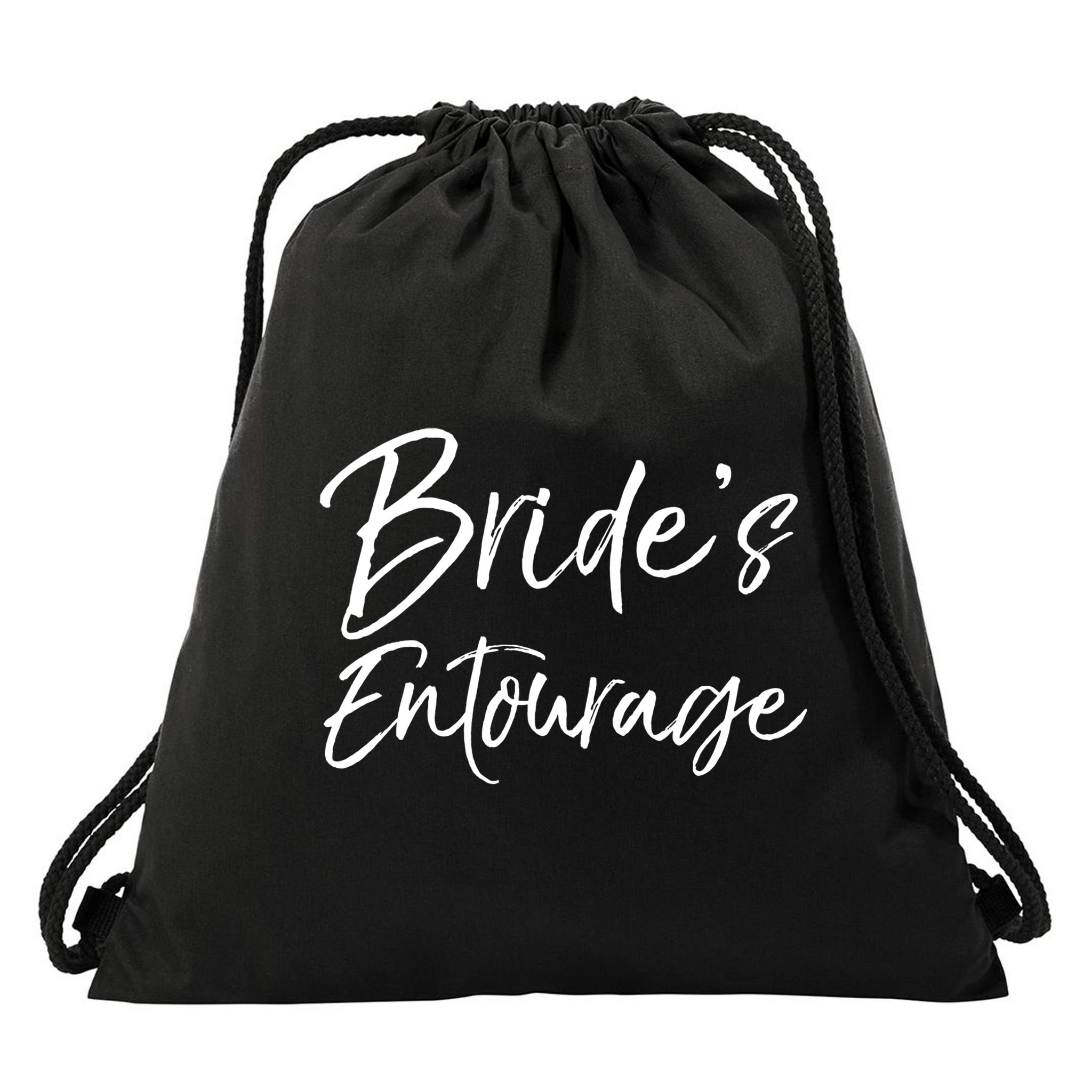 Matching Bachelorette Party Bridesmaids Bride's Entourage Gift Drawstring Bag