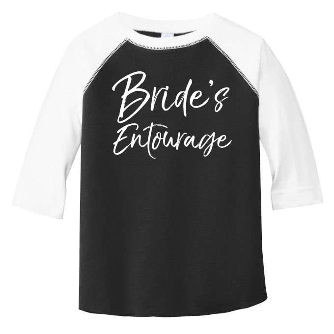 Matching Bachelorette Party Bridesmaids Bride's Entourage Gift Toddler Fine Jersey T-Shirt