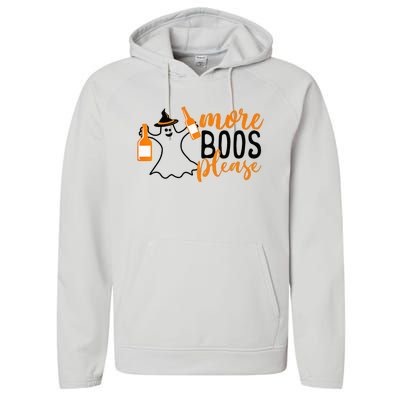 More Boos Please Perfect Fun for Halloween Performance Fleece Hoodie