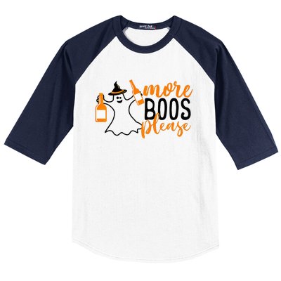 More Boos Please Perfect Fun for Halloween Baseball Sleeve Shirt