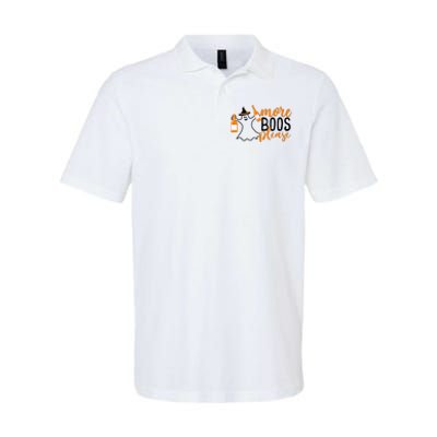 More Boos Please Perfect Fun for Halloween Softstyle Adult Sport Polo