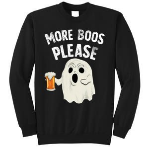 More Boos Please Ghost Beer Retro Halloween Drinking Sweatshirt