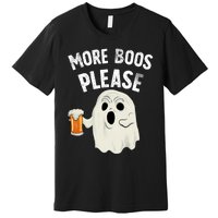 More Boos Please Ghost Beer Retro Halloween Drinking Premium T-Shirt