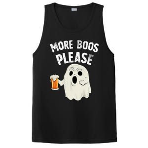 More Boos Please Ghost Beer Retro Halloween Drinking PosiCharge Competitor Tank