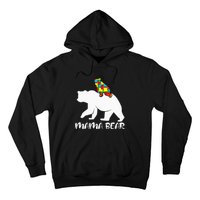 Mama Bear Proud Autistic Mom Love Cute autism Hoodie