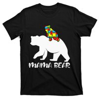 Mama Bear Proud Autistic Mom Love Cute autism T-Shirt