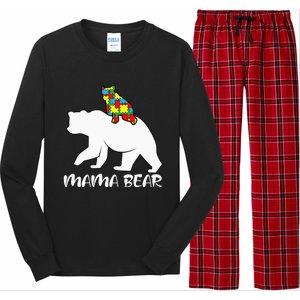 Mama Bear Proud Autistic Mom Love Cute autism Long Sleeve Pajama Set