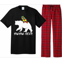 Mama Bear Proud Autistic Mom Love Cute autism Pajama Set