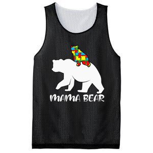 Mama Bear Proud Autistic Mom Love Cute autism Mesh Reversible Basketball Jersey Tank